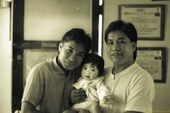 Tito Jun and Tito Cess with Celine - 1987 Tito Jun and Tito Cess with Celine - 1987