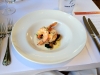 Prawns Sauteed in Garlic Butter, Baby Spinach and Paris Musrooms