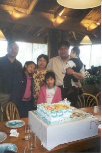 With Uncle Rommel, Ate Jessica, Mama Helen, Papa Jun and Ate Jennifer