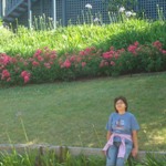 Jeanne - in front of a Wentworth Falls Home