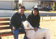 Mark and Celine walks Friday at a nearby park