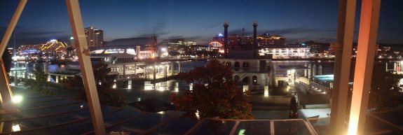 Panoramic View of the Sydney Harbour without the Opera House and the Bridge for a change.